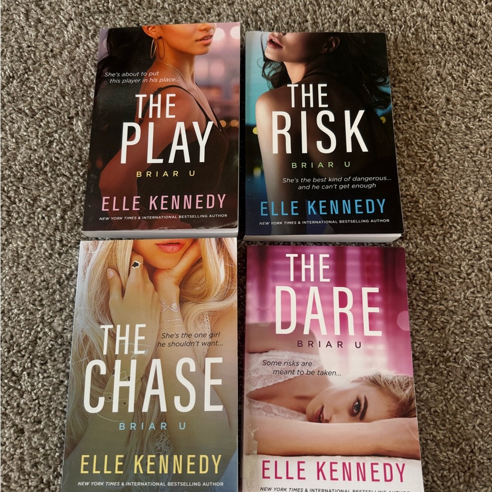 Elle Kennedy Briar U Paperback Set - The Play, The Risk, The Chase, The Dare
